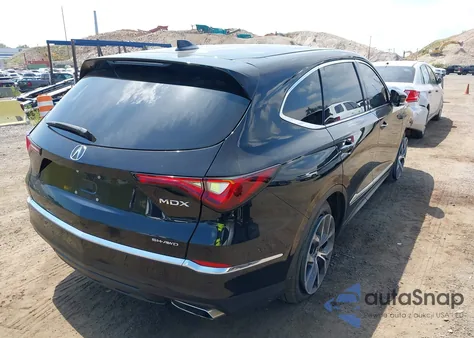 2022 Acura Mdx Technology Package z USA, uszkodzony, nr VIN 5J8YE1H43NL001376